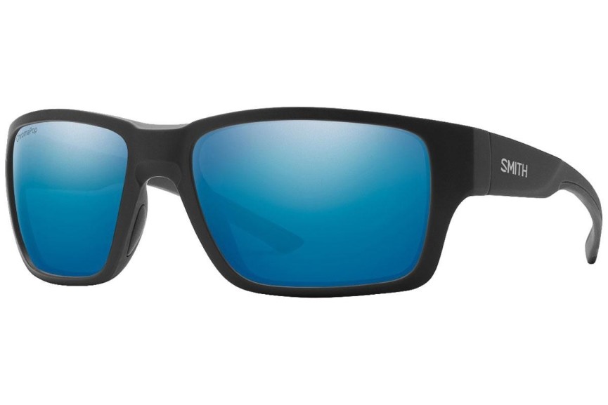 Solglasögon Smith Outback 124/QG Polarized Rektangulära Svart