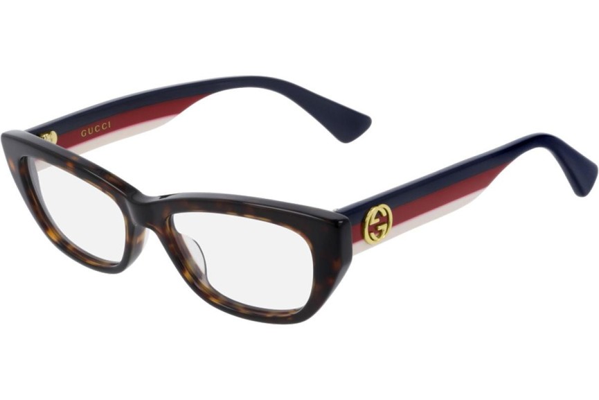 Glasögon Gucci GG0277O 006 Cat Eye Havana