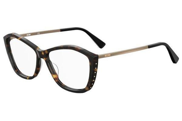 Glasögon Moschino MOS573 086 Cat Eye Havana