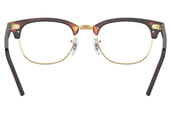 Glasögon Ray-Ban Clubmaster RX5154 8058 Browline Havana