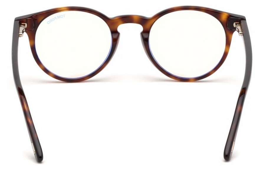 Glasögon Tom Ford FT5557-B 052 Runda Havana