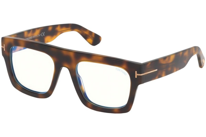 Glasögon Tom Ford FT5634-B 056 Flat Top Havana