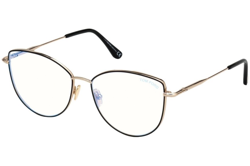 Glasögon Tom Ford FT5667-B 005 Cat Eye Svart