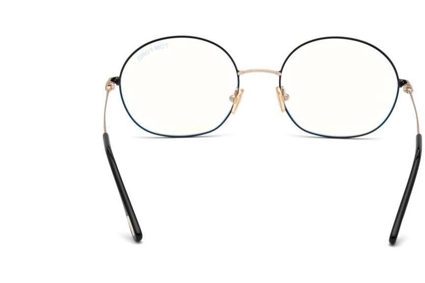 Glasögon Tom Ford FT5701-B 001 Runda Svart