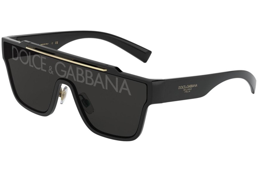 Solglasögon Dolce & Gabbana DG6125 501/M Enkel Lins | Shield Svart