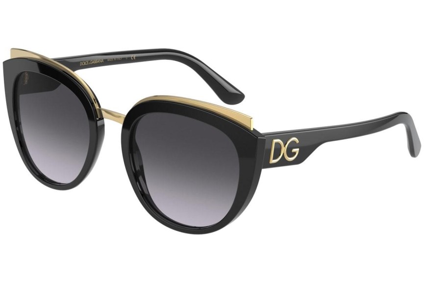 Solglasögon Dolce & Gabbana DG4383 501/8G Cat Eye Svart