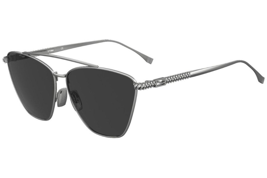 Solglasögon Fendi FF0438/S 6LB/IR Polarized Cat Eye Silver