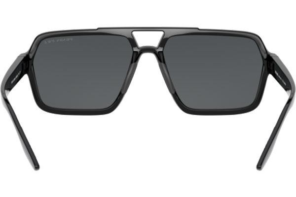 Solglasögon Prada Linea Rossa PS01XS 1AB02G Polarized Rektangulära Svart