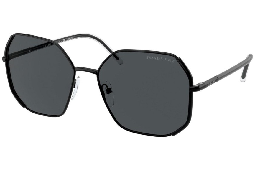 Solglasögon Prada PR52WS 1AB5Z1 Polarized Runda Svart