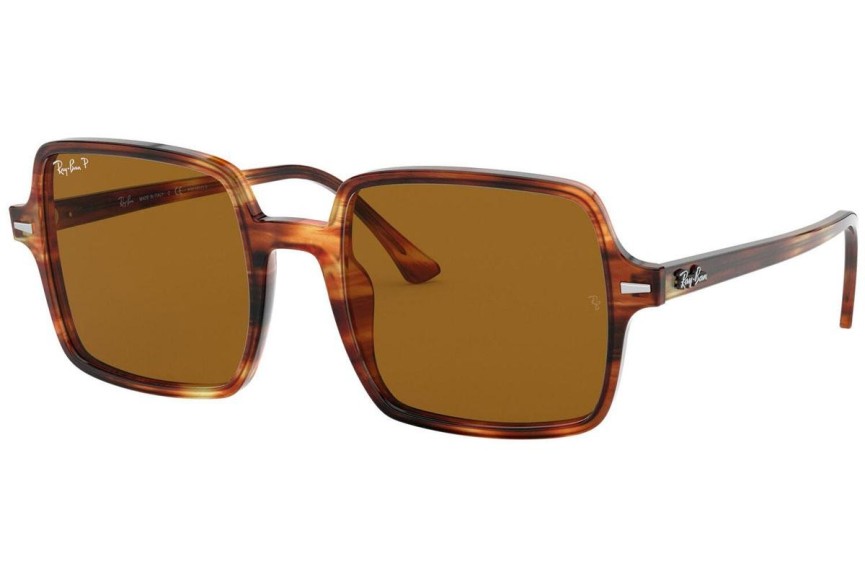 Solglasögon Ray-Ban Square II RB1973 954/57 Polarized Oversize Havana