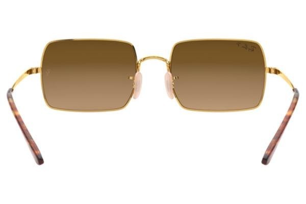 Solglasögon Ray-Ban Rectangle RB1969 9147M2 Polarized Fyrkantig Guld