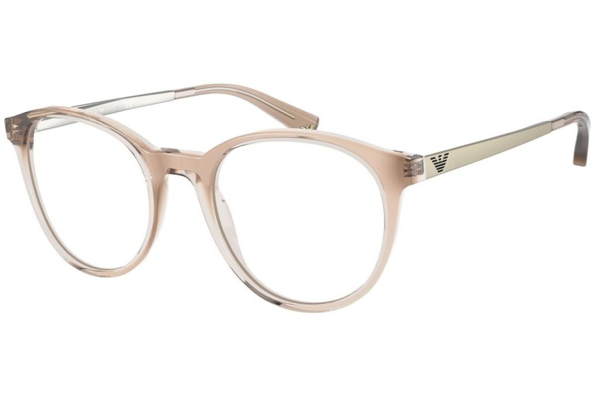 Glasögon Emporio Armani EA3154 5850 Runda Beige