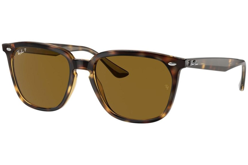 Solglasögon Ray-Ban RB4362 710/83 Polarized Fyrkantig Havana