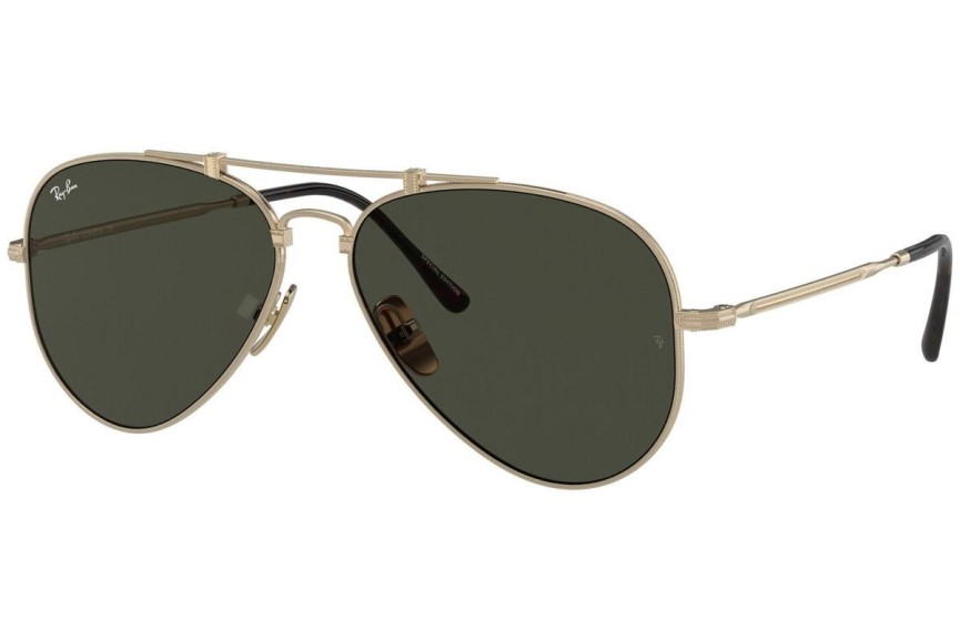 Solglasögon Ray-Ban Titanium Titanium Collection RB8125 913658 Pilot Guld