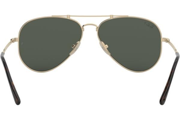 Solglasögon Ray-Ban Titanium Titanium Collection RB8125M 9143 Polarized Pilot Guld