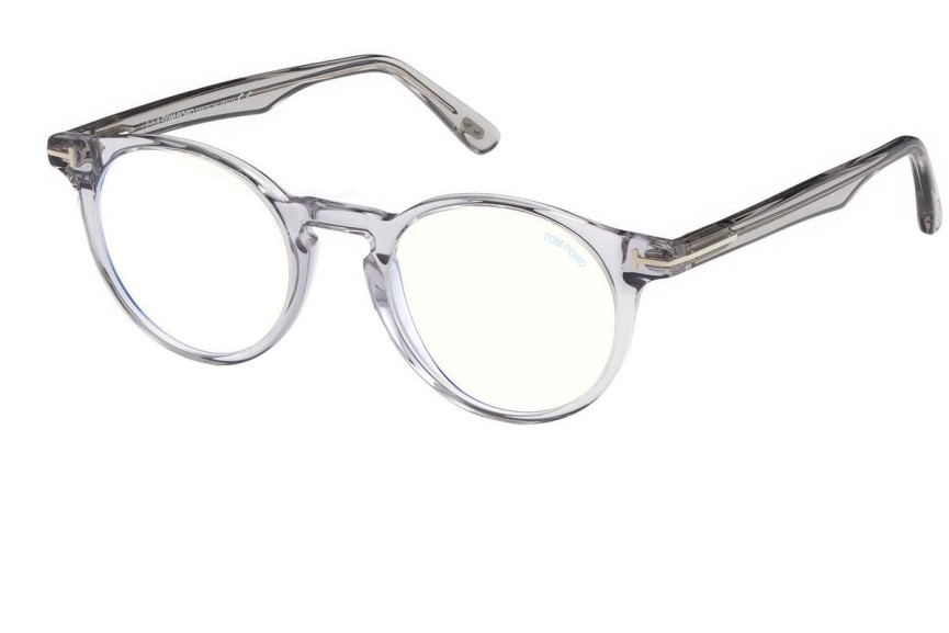 Glasögon Tom Ford FT5557-B 020 Runda Kristall