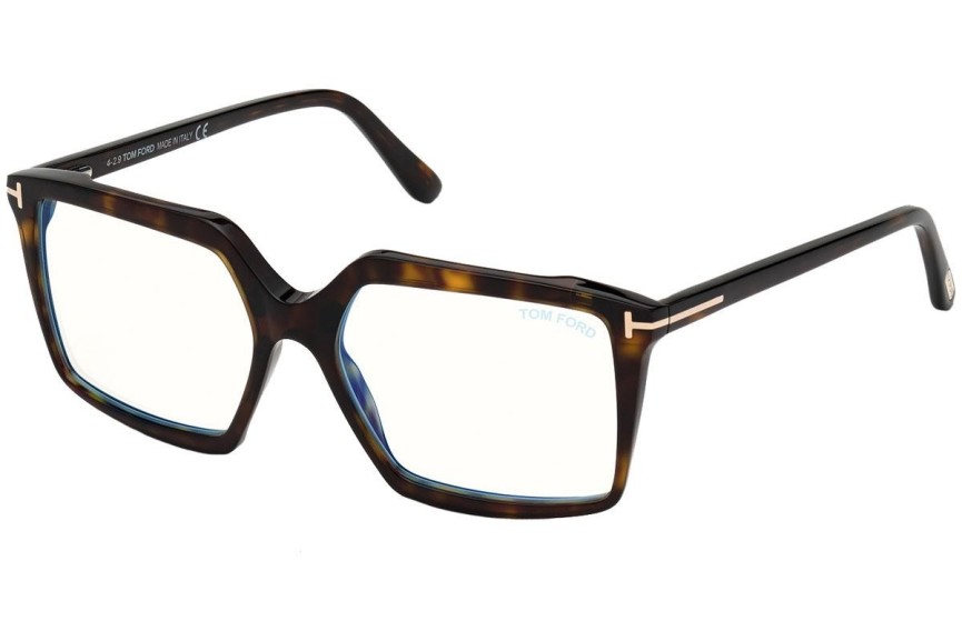 Glasögon Tom Ford FT5689-B 052 Fyrkantig Havana