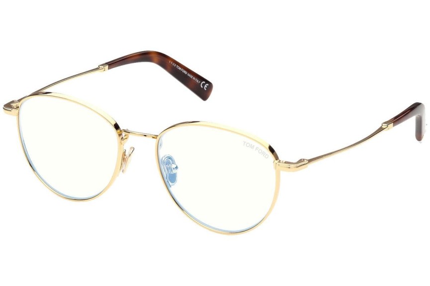 Glasögon Tom Ford FT5749-B 030 Runda Guld