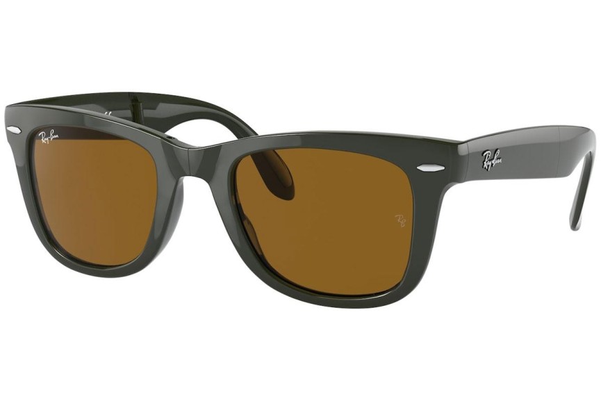 Solglasögon Ray-Ban Folding Wayfarer RB4105 657533 Fyrkantig Grön