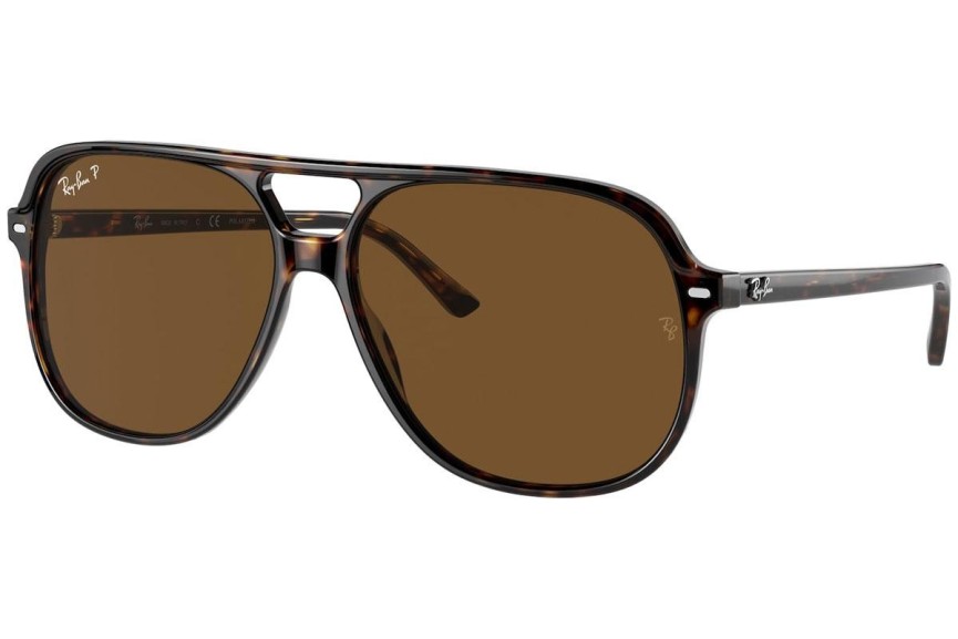 Solglasögon Ray-Ban Bill RB2198 902/57 Polarized Fyrkantig Havana