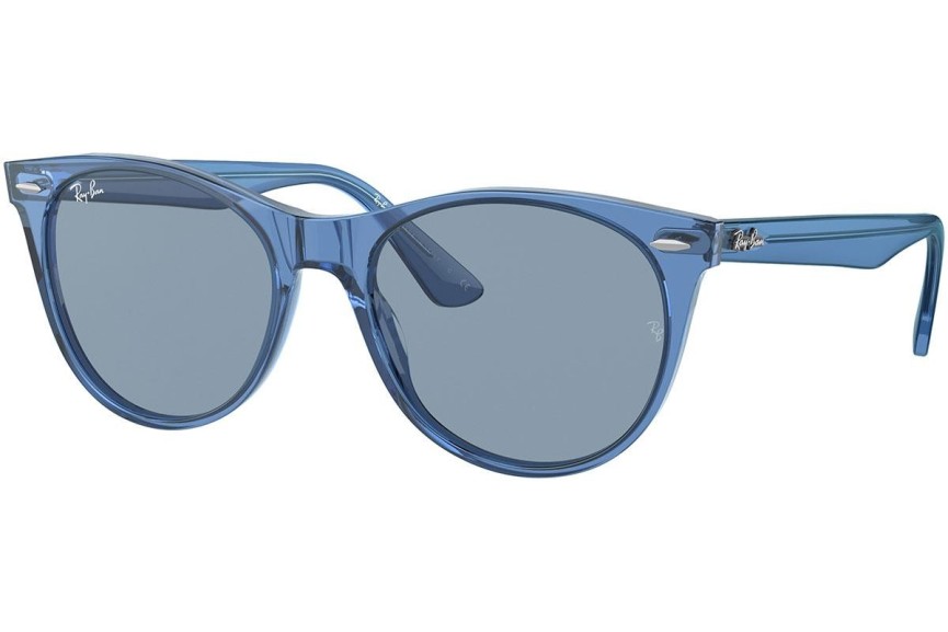 Solglasögon Ray-Ban Wayfarer II RB2185 658756 Fyrkantig Blå