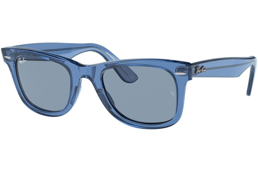 Solglasögon Ray-Ban Wayfarer RB2140 658756 Fyrkantig Blå