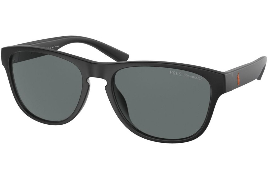 Solglasögon Polo Ralph Lauren PH4180U 537581 Polarized Fyrkantig Svart