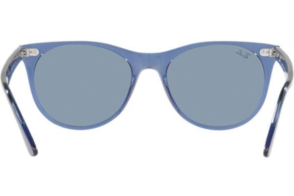 Solglasögon Ray-Ban Wayfarer II RB2185 658756 Fyrkantig Blå