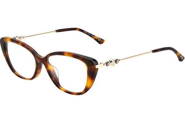 Glasögon Jimmy Choo JC337/G 086 Cat Eye Havana