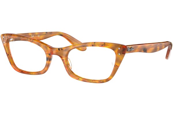 Glasögon Ray-Ban Lady Burbank RX5499 8144 Cat Eye Havana