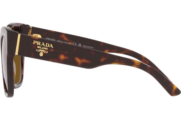 Solglasögon Prada PR17ZS 2AU5Y1 Polarized Fyrkantig Havana