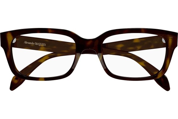 Glasögon Alexander McQueen AM0345O 002 Rektangulära Havana