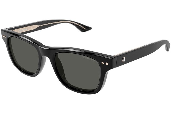 Solglasögon Mont Blanc MB0254S 005 Polarized Runda Svart