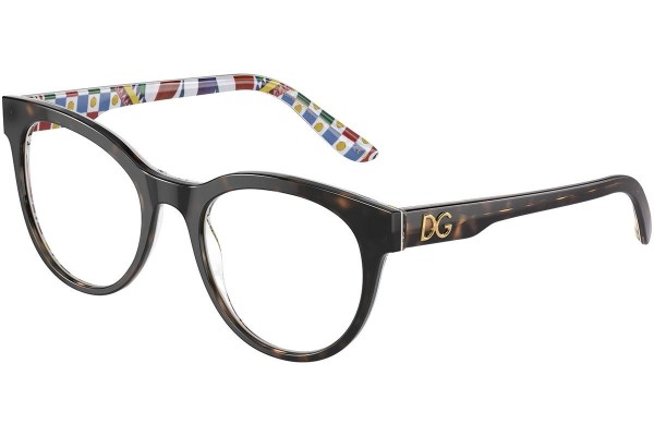 Glasögon Dolce & Gabbana DG3334 3217 Runda Havana