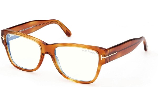 Glasögon Tom Ford FT5878-B 053 Fyrkantig Havana