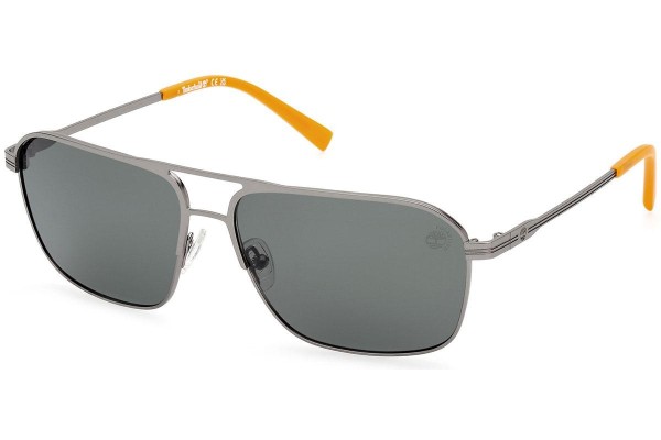 Solglasögon Timberland TB9316 09R Polarized Rektangulära Silver