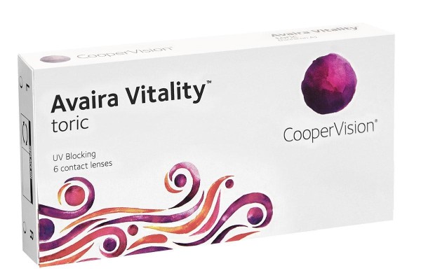 Kontaktlinser Månadsvis  Avaira Vitality Toric (6 linser)