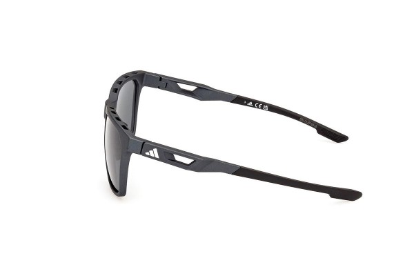 Solglasögon Adidas Sport SP0091 02D Polarized Rektangulära Svart