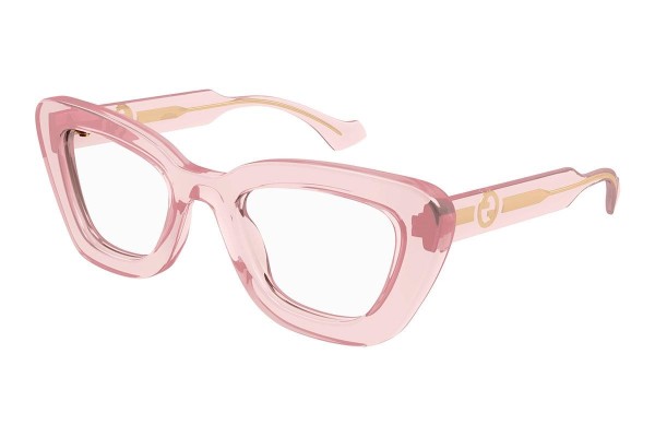 Glasögon Gucci GG1555O 003 Cat Eye Rosa