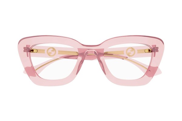 Glasögon Gucci GG1555O 003 Cat Eye Rosa