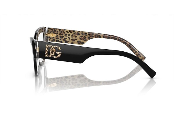 Glasögon Dolce & Gabbana DG3378 3299 Cat Eye Svart