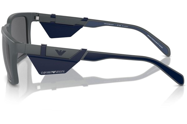 Solglasögon Emporio Armani EA4219 610387 Polarized Fyrkantig Grå