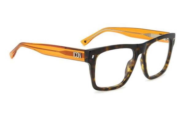 Glasögon Dsquared2 ICON0018 L9G Flat Top Havana