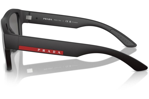 Solglasögon Prada Linea Rossa PS04ZS DG002G Polarized Fyrkantig Svart