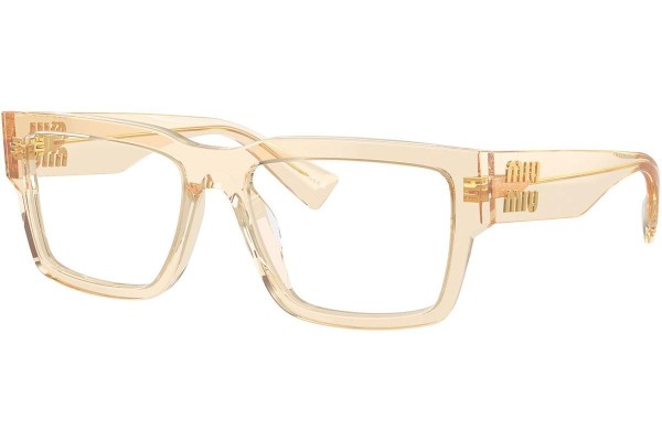 Glasögon Miu Miu MU02XV 11T1O1 Rektangulära Beige