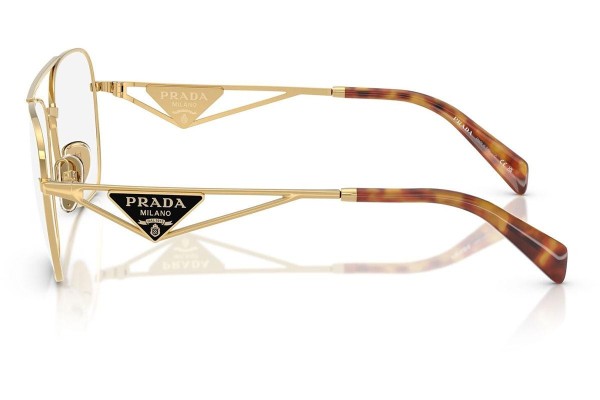 Glasögon Prada PRB50V 5AK1O1 Pilot Guld