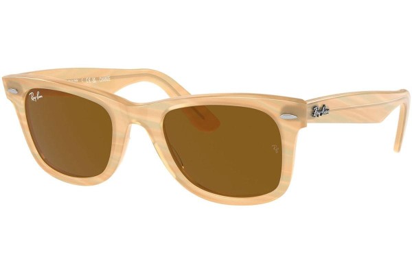 Solglasögon Ray-Ban Wayfarer RB2140F 140833 Fyrkantig Brun