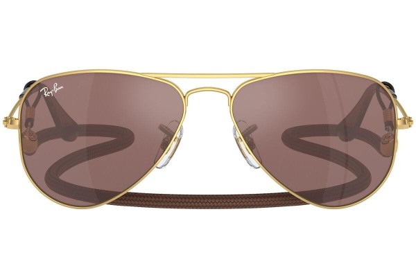 Solglasögon Ray-Ban Junior Aviator Junior RJ9506S 223/6G Pilot Guld