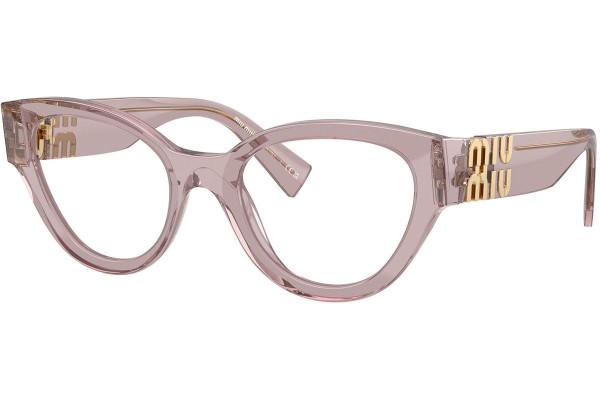 Glasögon Miu Miu MU01VV 12W1O1 Oval Rosa