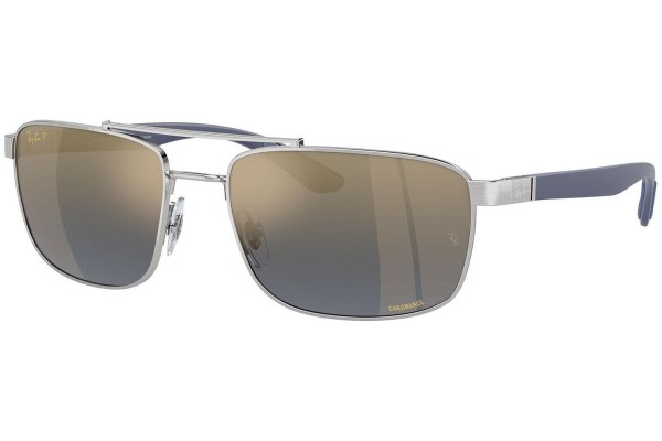 Solglasögon Ray-Ban RB3737CH 003/J0 Polarized Rektangulära Silver